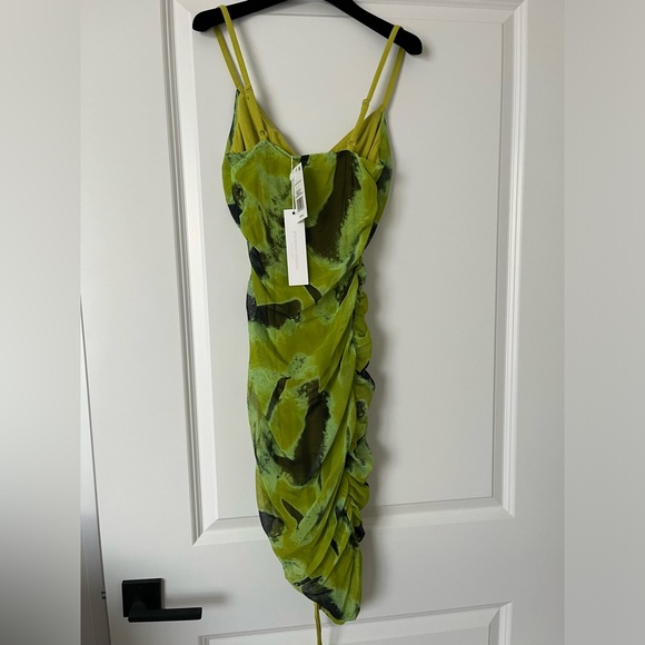 NWT Jonathan Simkhai Trixie Printed Mesh Mini Dress size XS - Picture 8 of 8